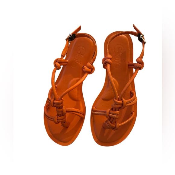 Golo Modern Roman Sandals Beach Pool Vacation, Orange Peel, size 6.5 - Picture 2 of 4